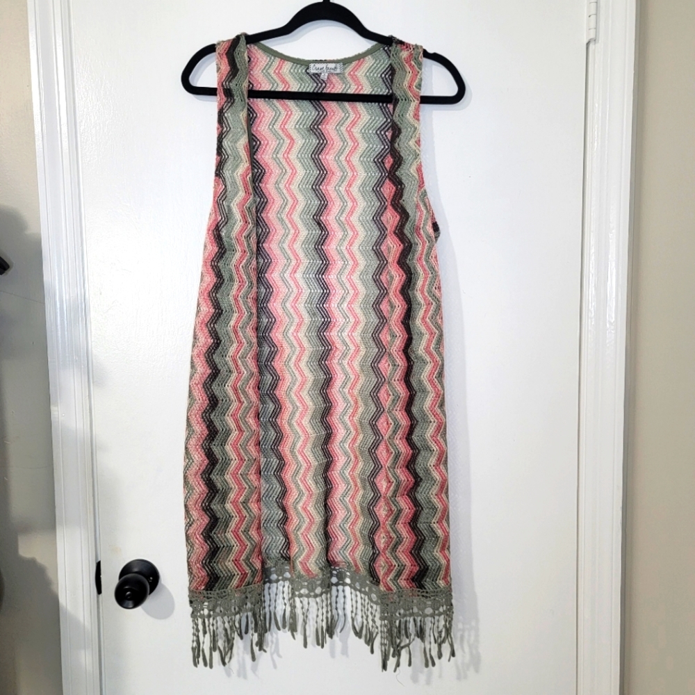 Crave Fame Long Vest